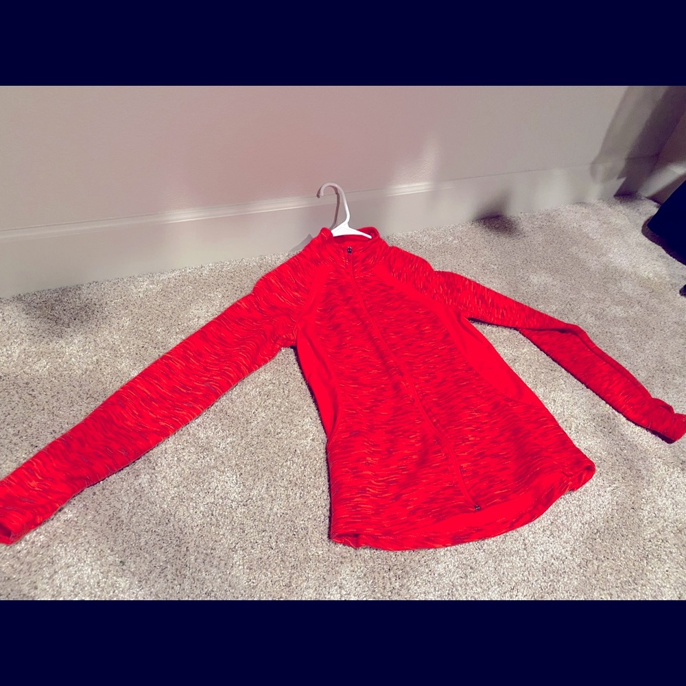 Neon pink Tek Gear zip up sweatshirt
